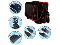 COMPUTER GEAR Case Gear: Messenger Traveller [Black/Red] shoulder pack   Mouse   Webcam   2m U